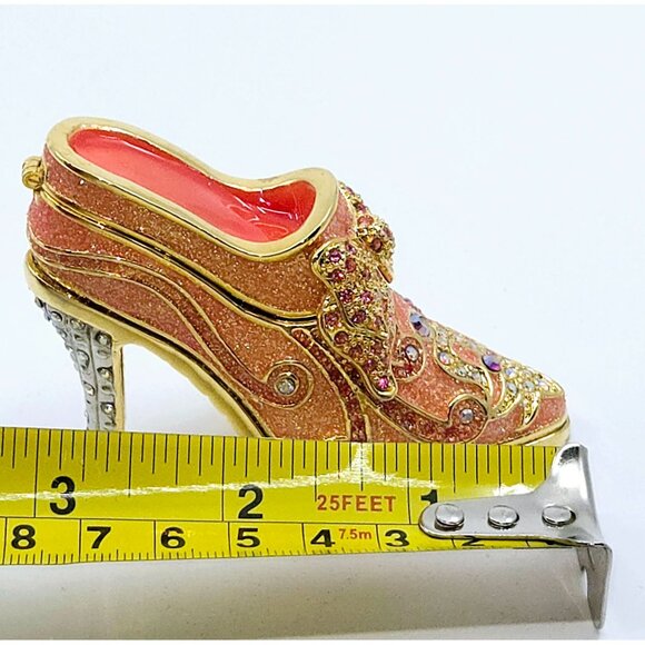 Perry Borrelli enameled and jeweled shoe shaped trinket box - Picture 8 of 9